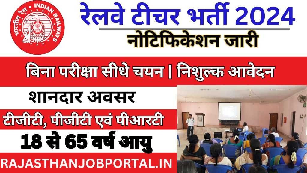 Railway Teacher Vacancy Railway Teacher Vacancy : भारतीय रेलवे में अध्यापक के पदों पर निकले भर्ती, यहां से करें आवेदन